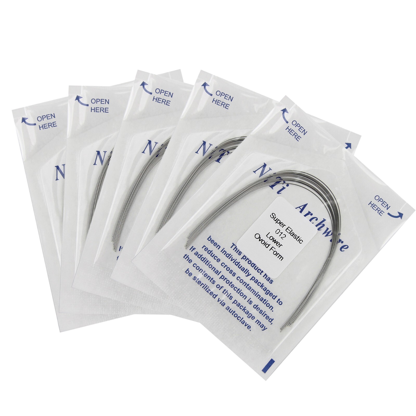 Orthodontic Arch Wire Niti Round Rectangular Ovoid Natural arcos de ortodoncia