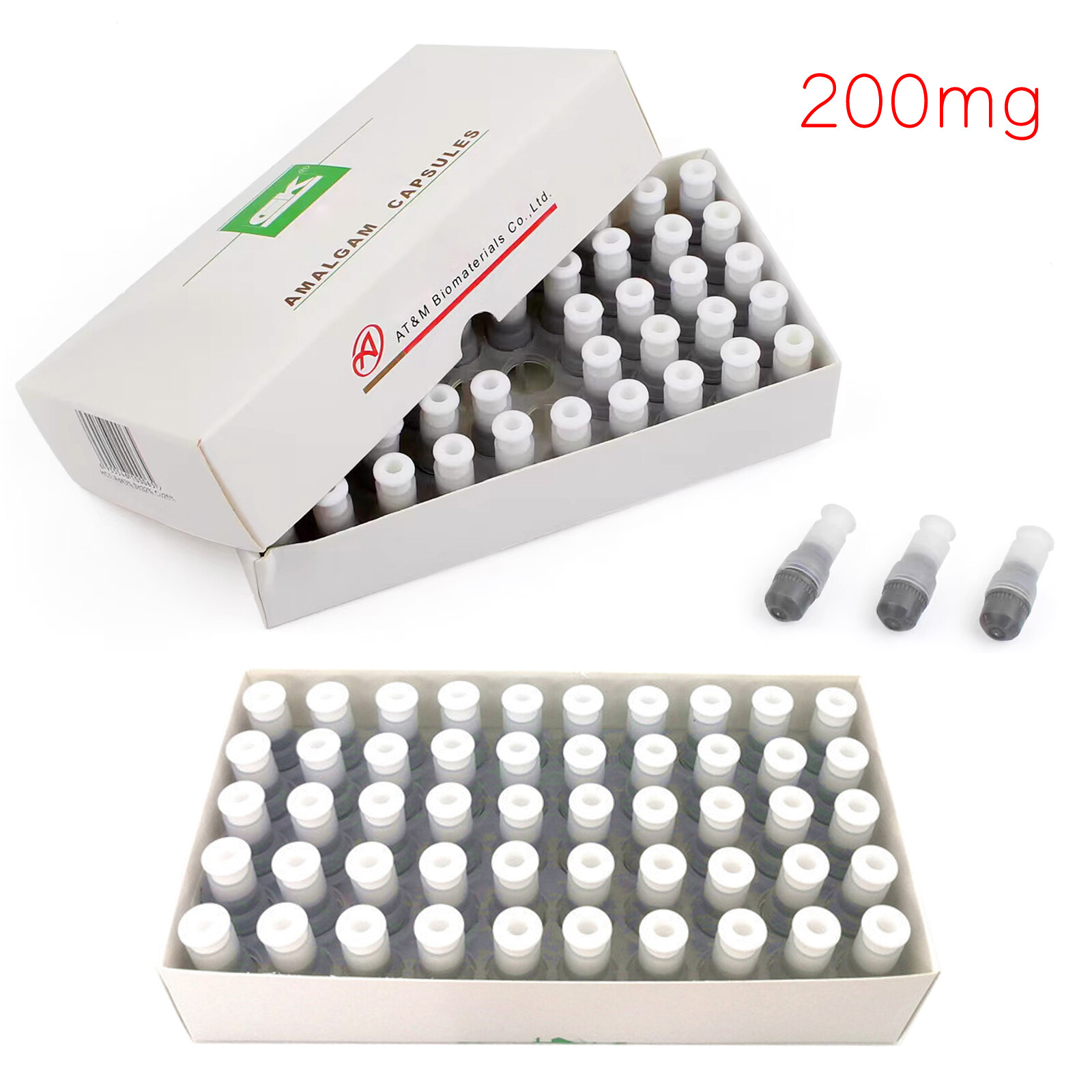 Dental Alloy Amalgam, 1 / 2 / 3 Spill Regular Set, 50 Capsules, Zinc Free