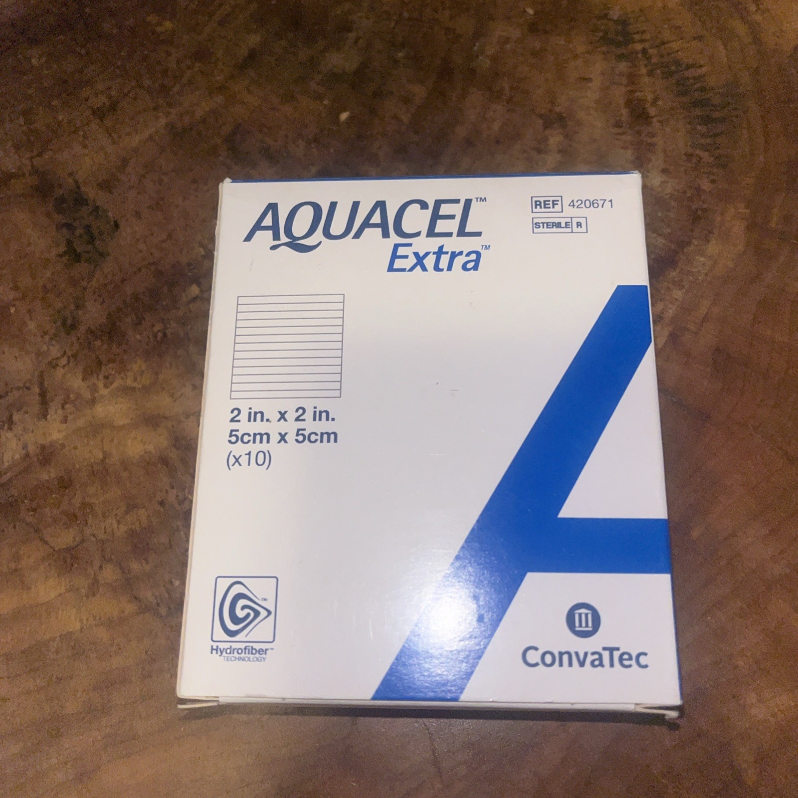 Convatec AQUACEL EXTRA 2″x2″ Open Box Of 9 Dressing Ref 420671 Exp 03/01/2029