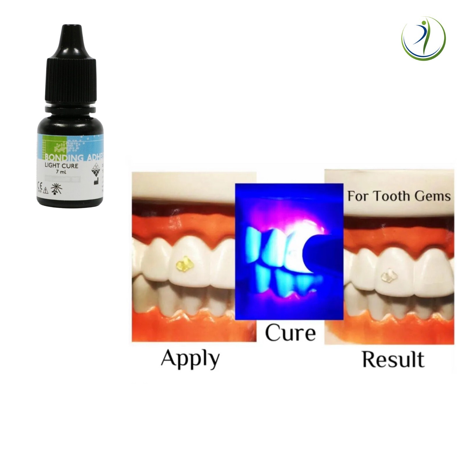 Professional Tooth Gem Rhinestone Placement Kit Materials — Stones Not Included