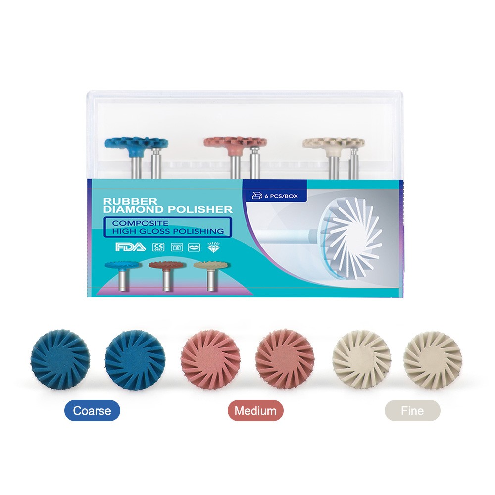 Dental Composite Polishing Kits Diamond System RA Disc 14mm Wheel Polisher NEW
