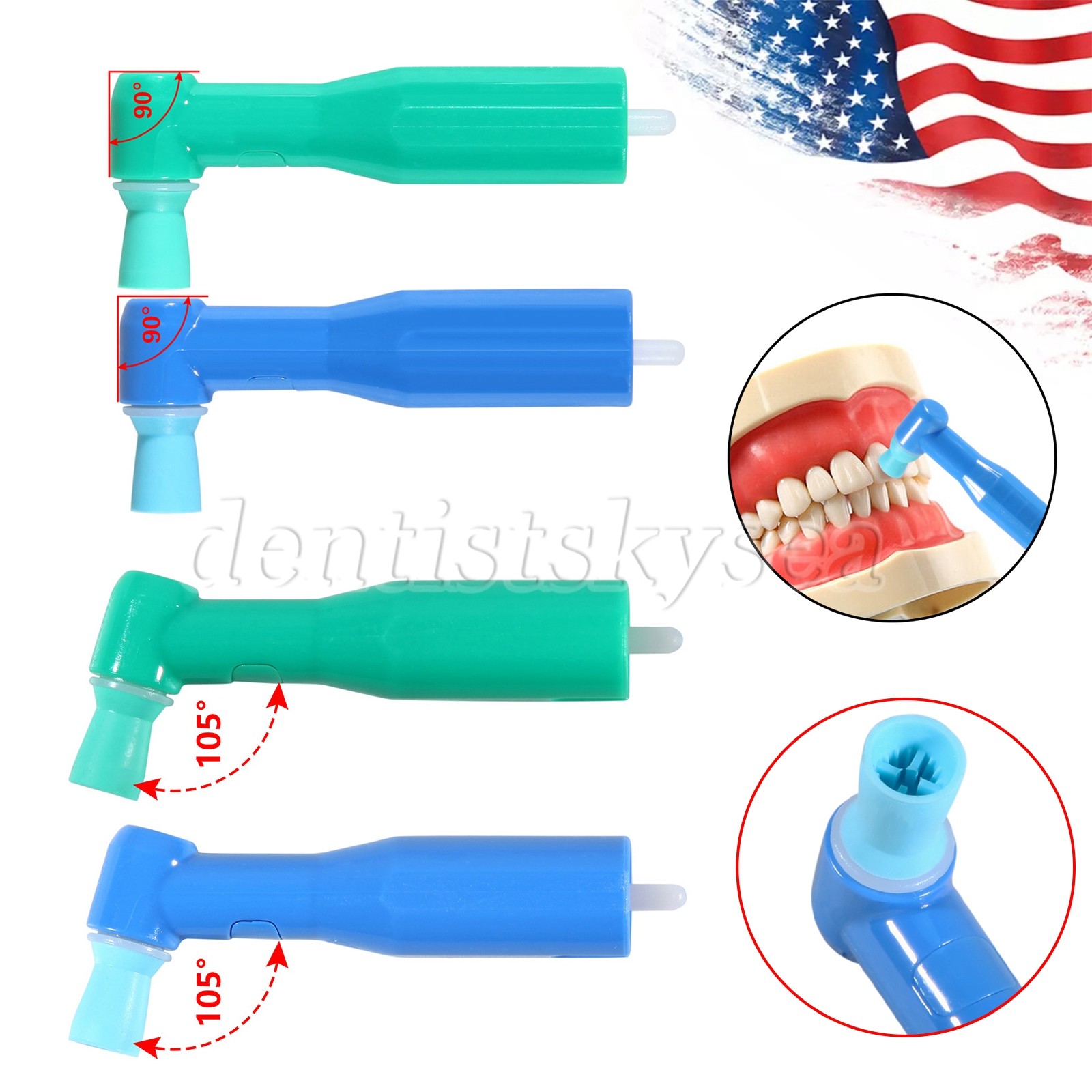 Prophy Angles Firm Cups Top Quality Dental Disposable Prophy Angle 90°/105°