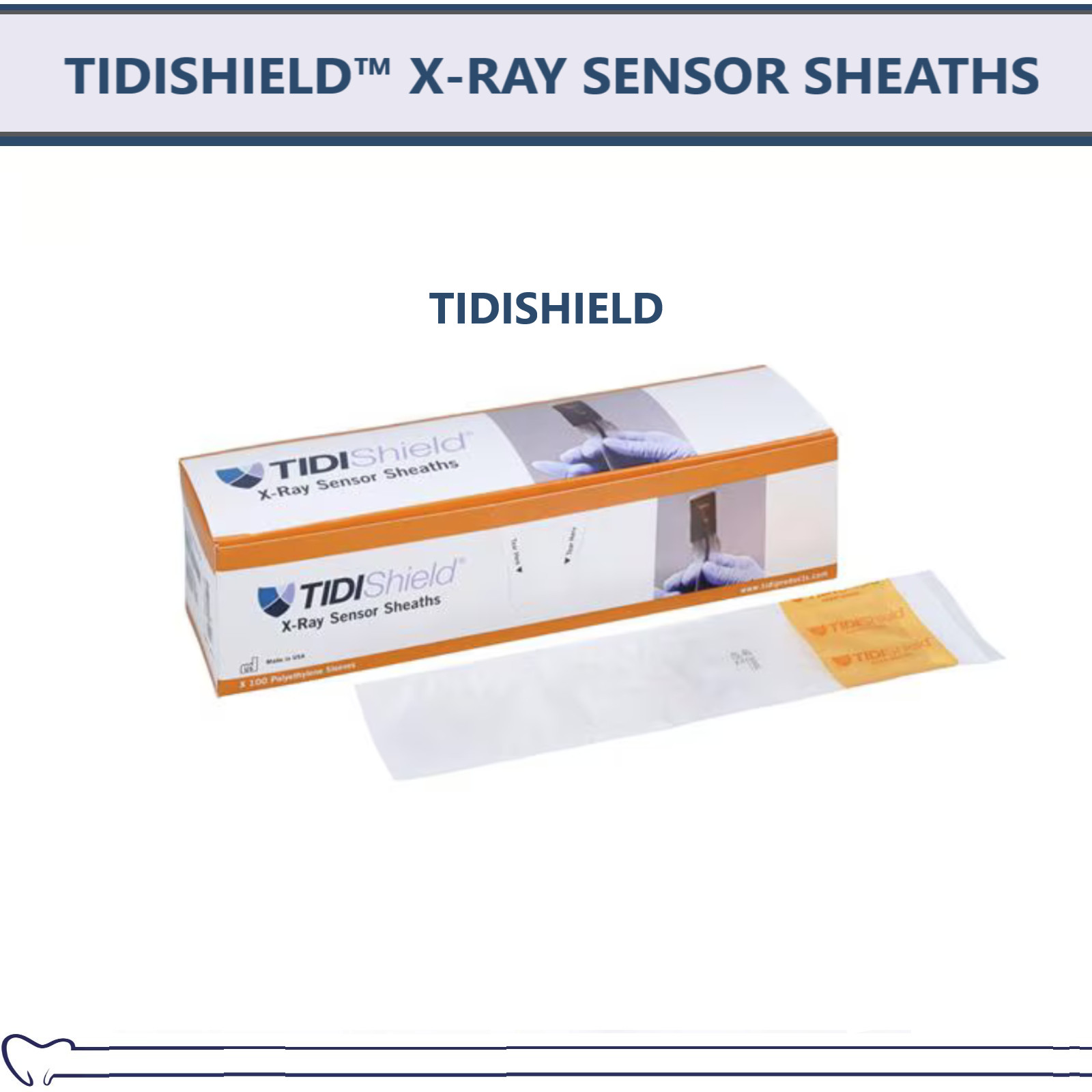 Dental X-Ray Sensor Sheaths Sensor Covers for Carestream Kodak 6100 Size 1 100Bx
