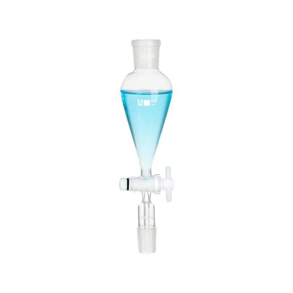 Pear-shaped Separating Funnel 60ml-1000ml Borosilicate Lab Supply Piston ca