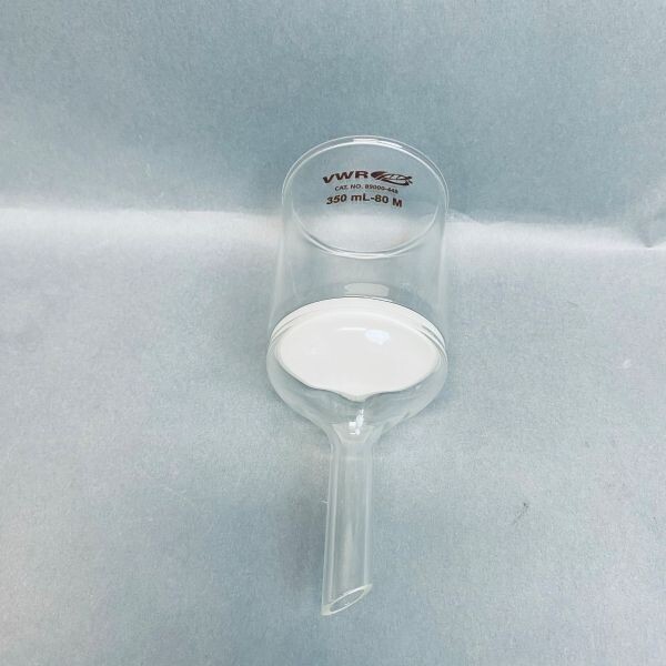 VWR Buchner Filter Funnel 350 ml Medium Porosity Fritted Disk