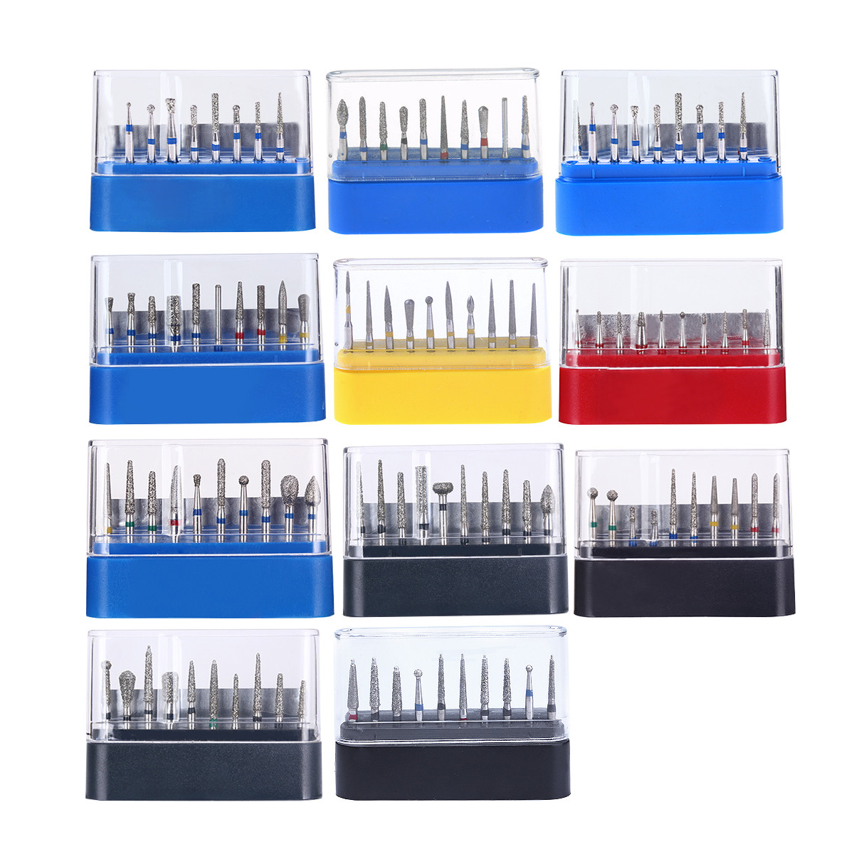 AZDENT FG101-FG1 Fresas Dentales de Diamante Kit Fresas Dentales para Taladros