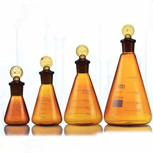 25-500ml Lab Reagent Conical organic Laboratory flask glassware Chemistry