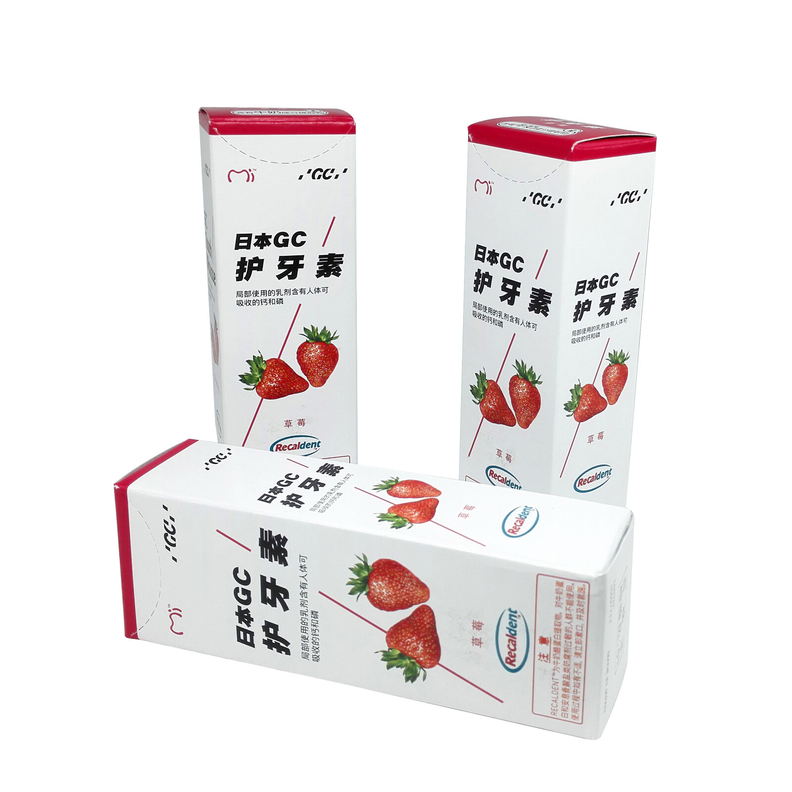 Dental GC Tooth Mousse 40g(35ml)-Topical Tooth Cream with strawberry Flavor