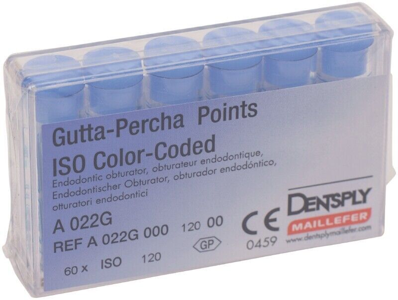 Dentsply Maillefer Endodontic .06 taper Gutta Percha Point 2x 60/pk EXP:2025-03