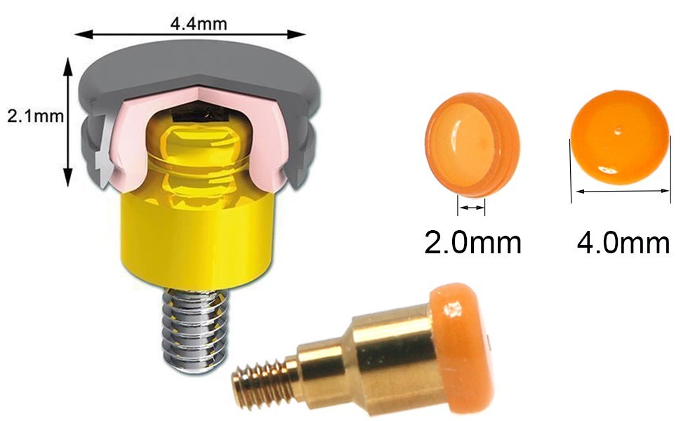 US Dental Zest locator Regular Platform fit Hiossen ET φ 4.0/4.5/5.0mm Implants