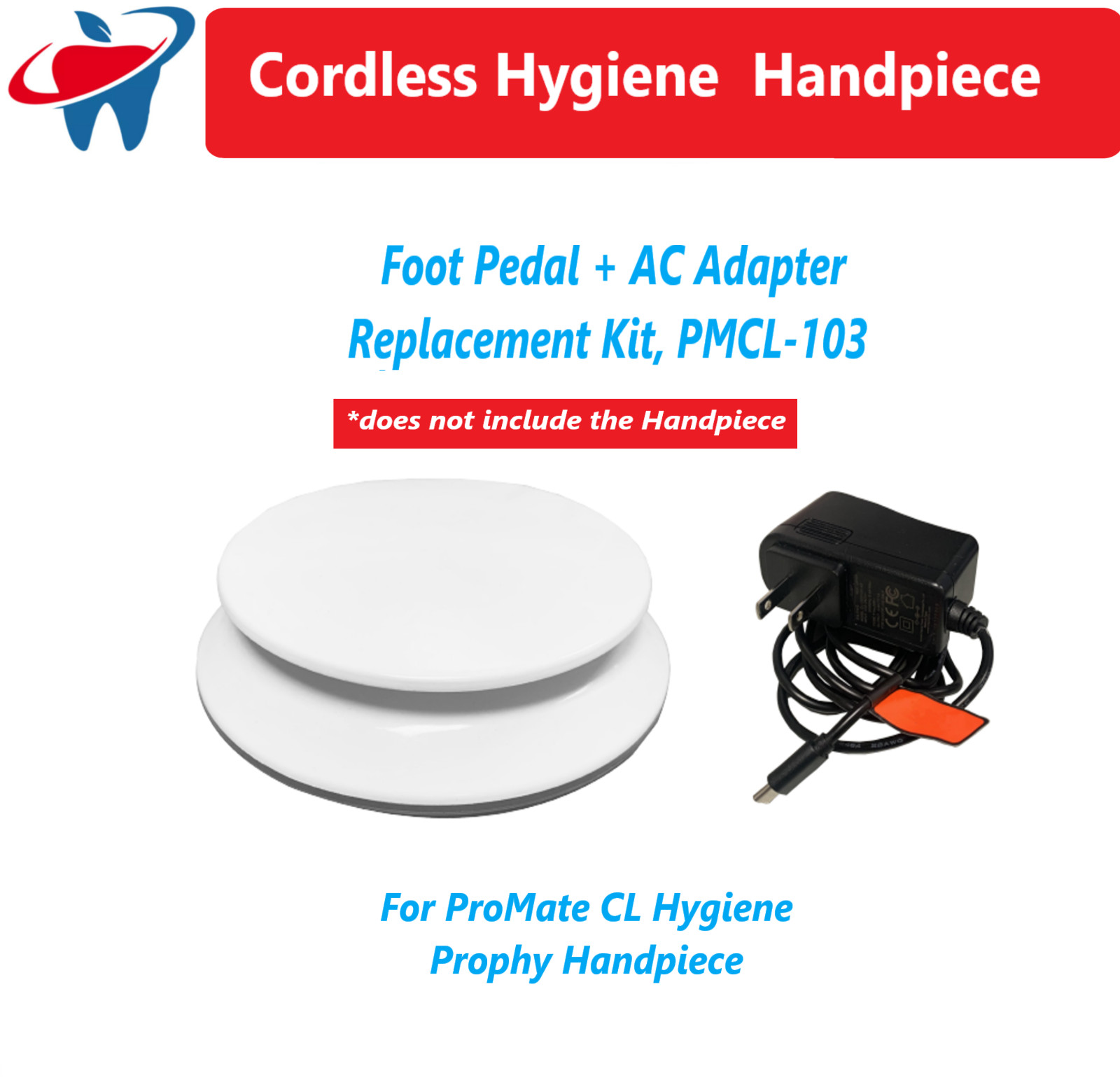 DENTAL HYGIENE PROPHY PROMATE CL CORDLESS HANDPIECE KIT PacDent -2 Year Warranty