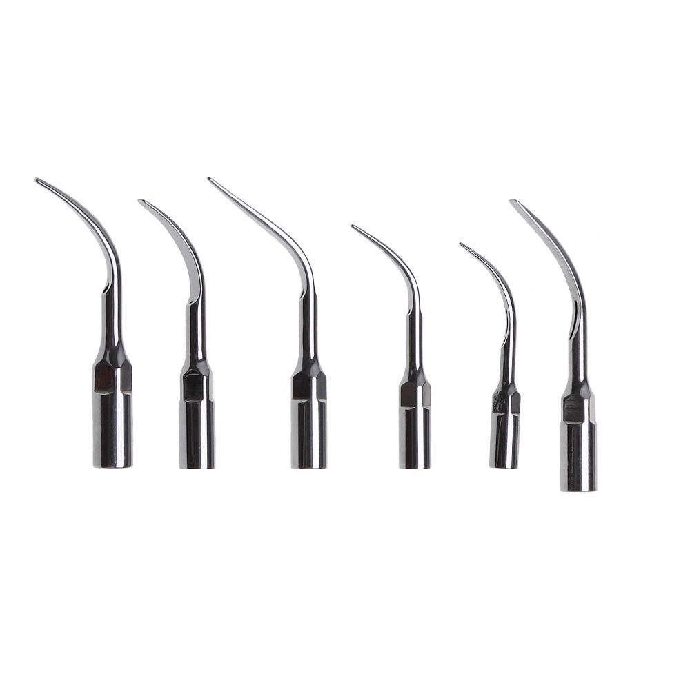 6 Dental Ultrasonic Piezon Scaler Tips Scaling G1-6 Fit EMS Woodpecker Handpiece