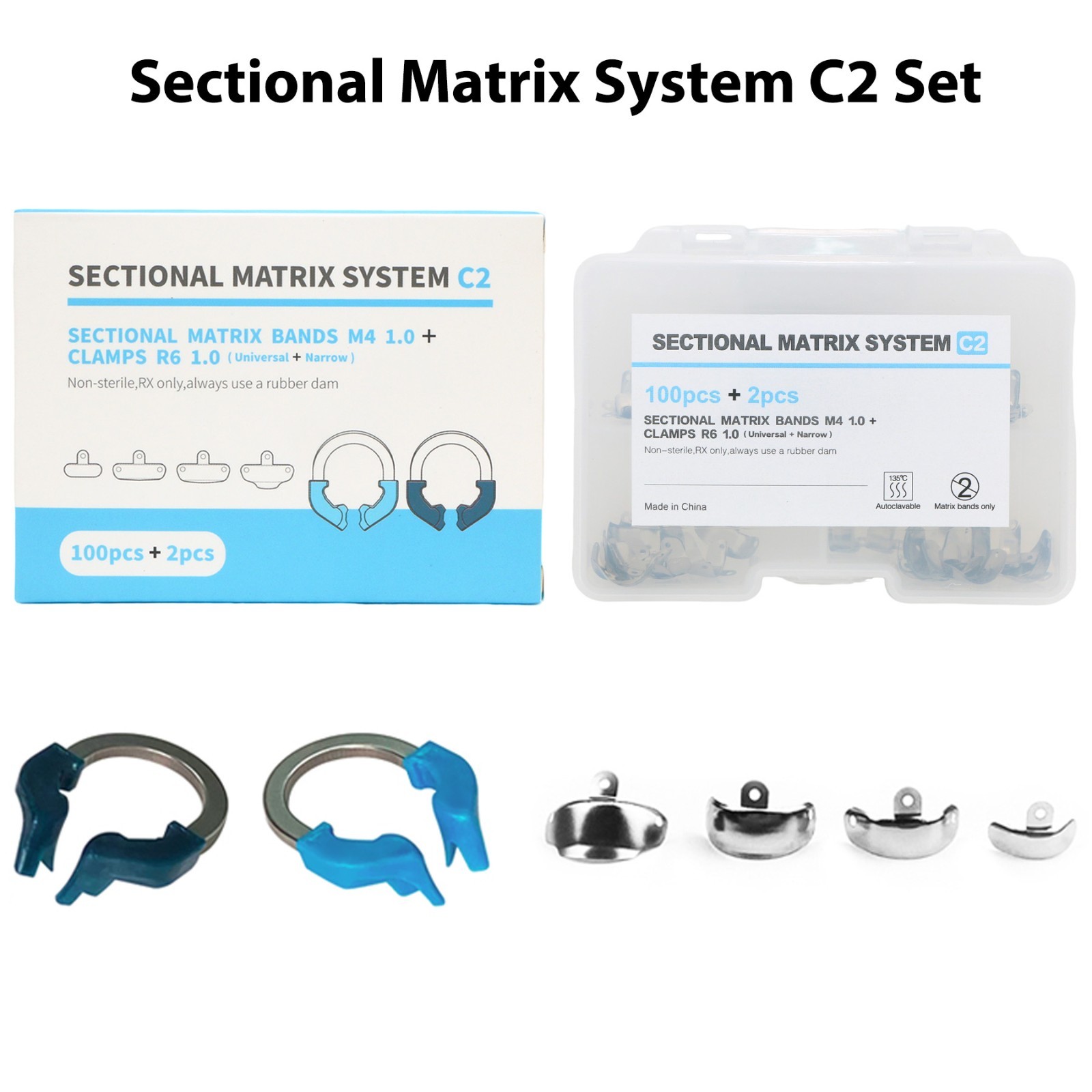 Dental Sectional Matrix Clamp Matrix Bands Ring Fit Garrison Palodent V3 System