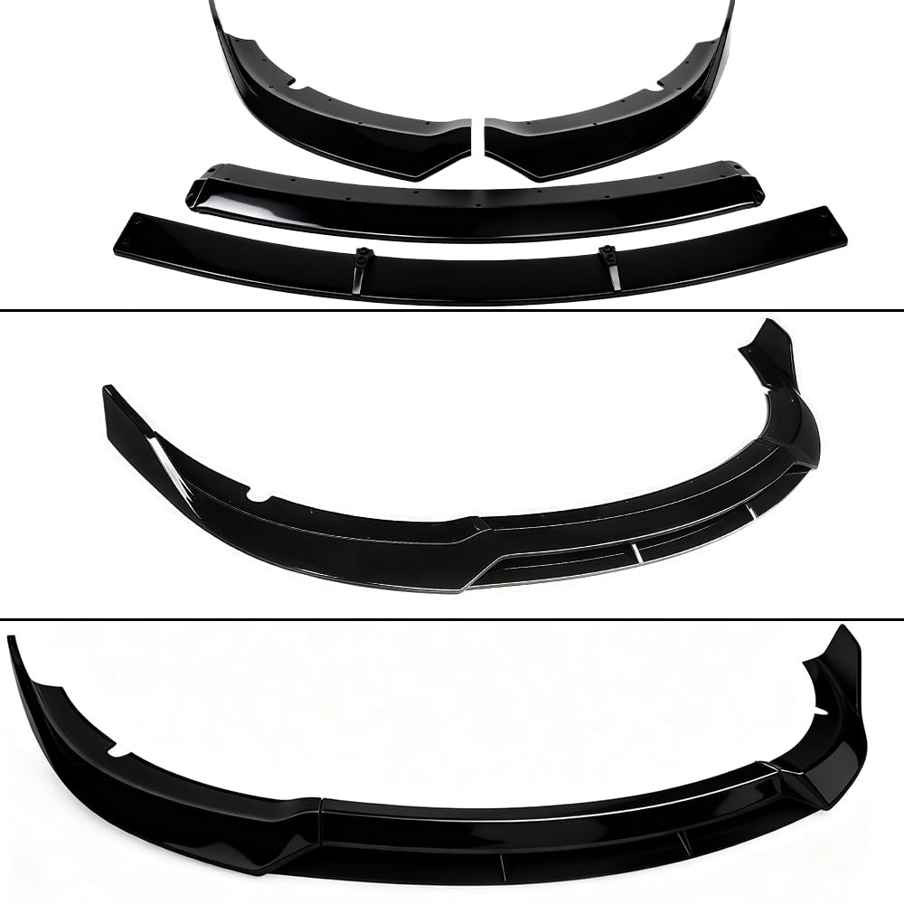 4PCS Front Bumper Lip Splitter 15-23 Dodge Charger SRT Hellcat Scat Pack Black