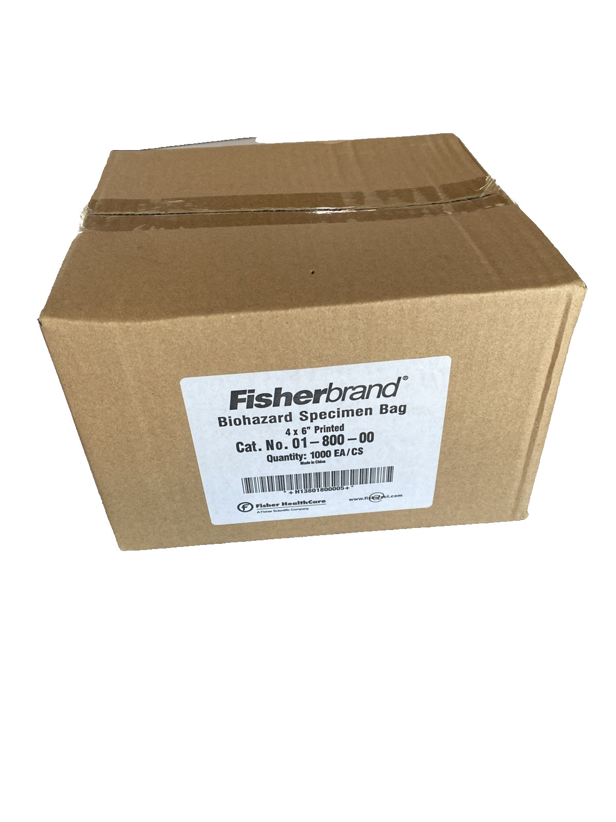 FISHERBRAND Cat No 01-800-00 BIOHAZARD SPECIMEN BAGS 4×6″ QTY 1000 BRAND NEW BOX