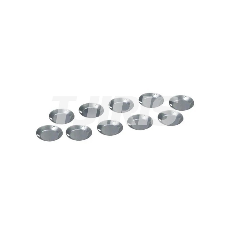 50pcs Dental Lab Magnetic Articulator Metal Base Plates Round&Square