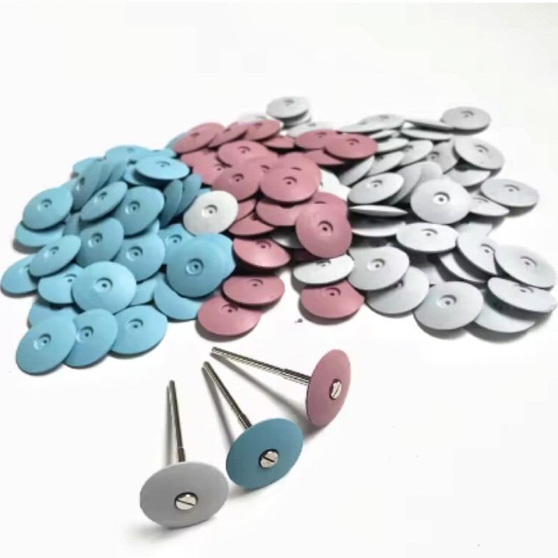 30pcs Dental Resin Base Polishing Wheels Bur Silicone Polisher Disk Coarse Fine
