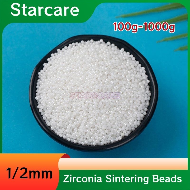 Dental Lab White Zirconia Sintering Beads Round 1mm/2mm Diameter 100g-1000g