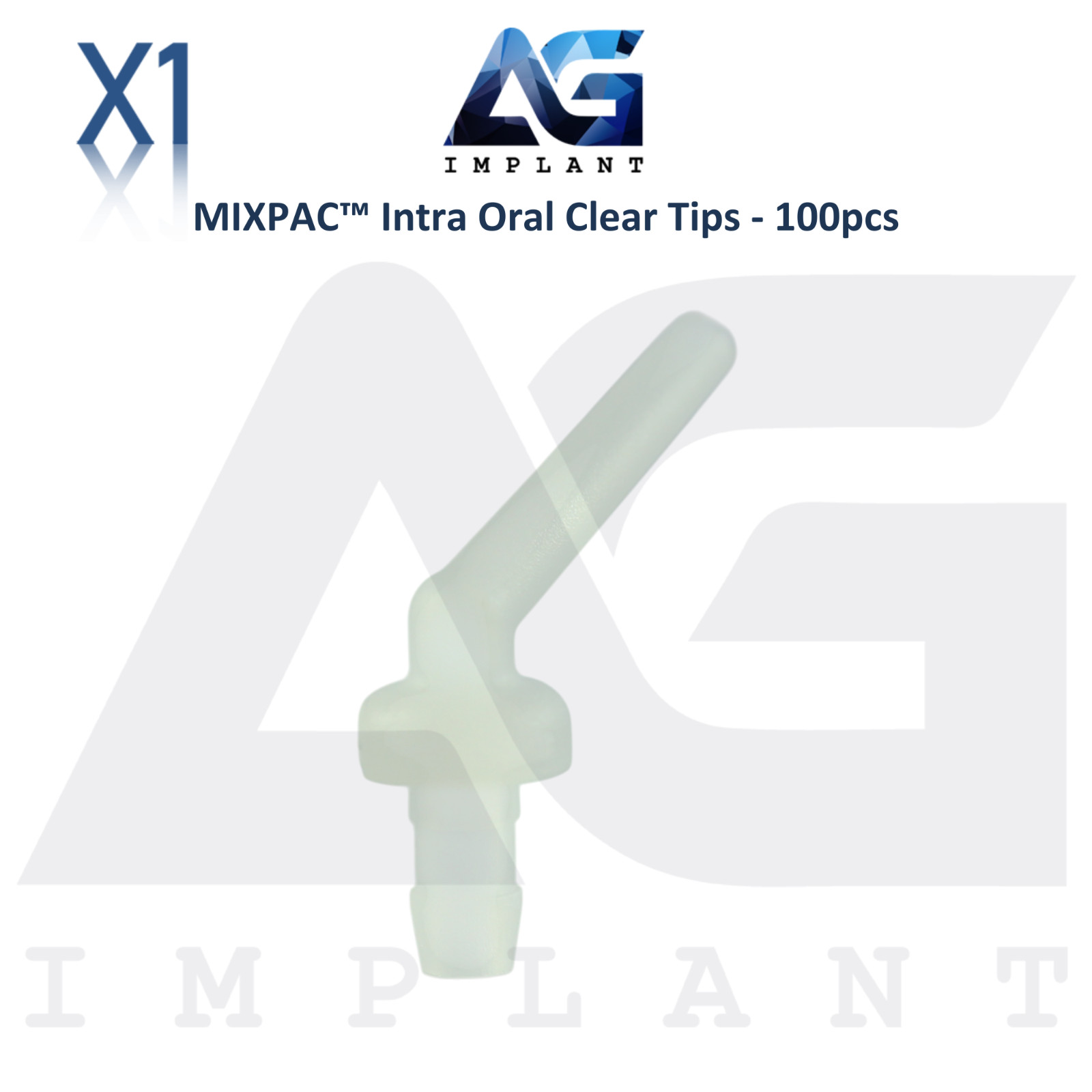Dental Intra 0ral Clear Dispensing Tips Medmix MIXPAC™ 100pcs Precise Placement