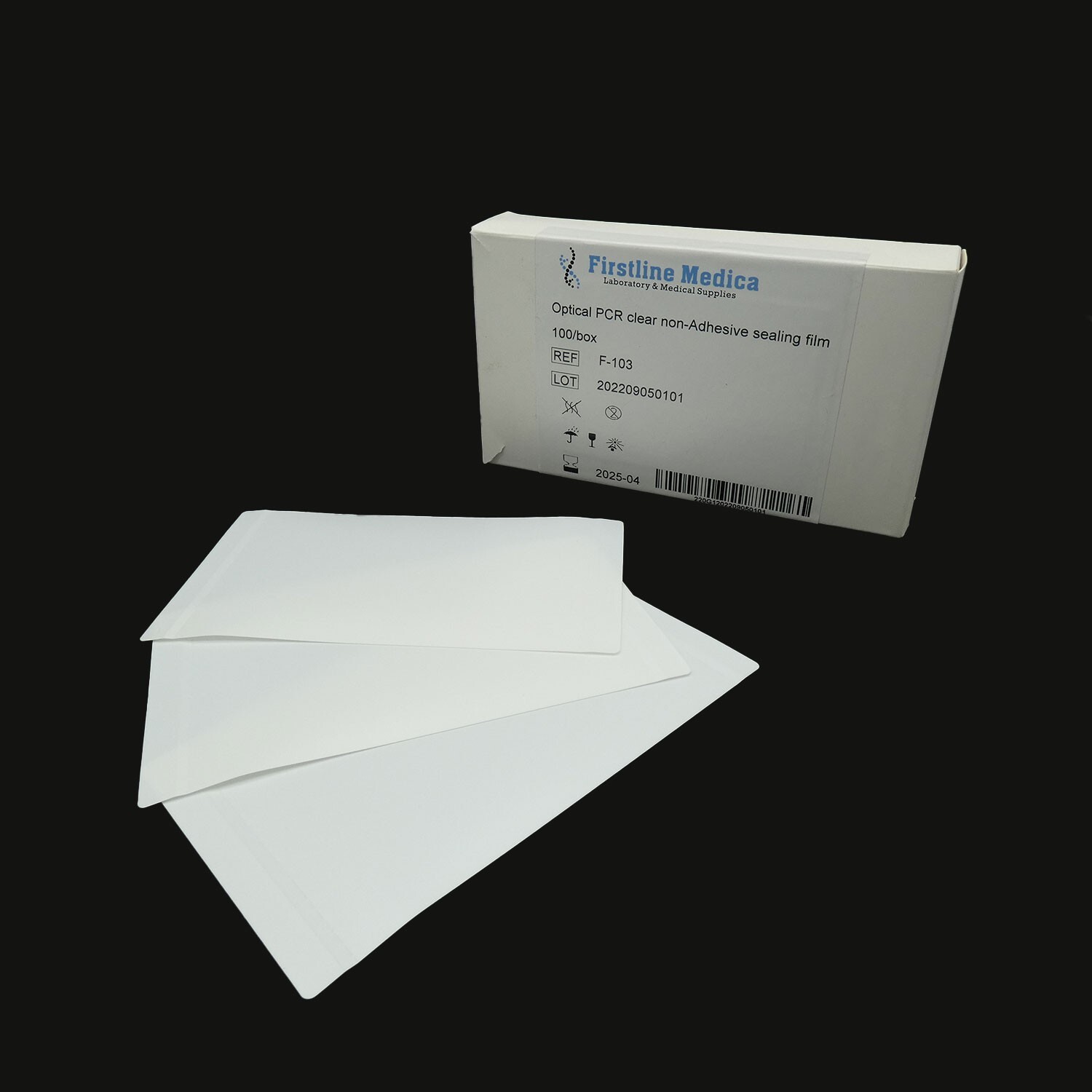 Optical Sealing Film for PCR Plates, Clear, 100/pack