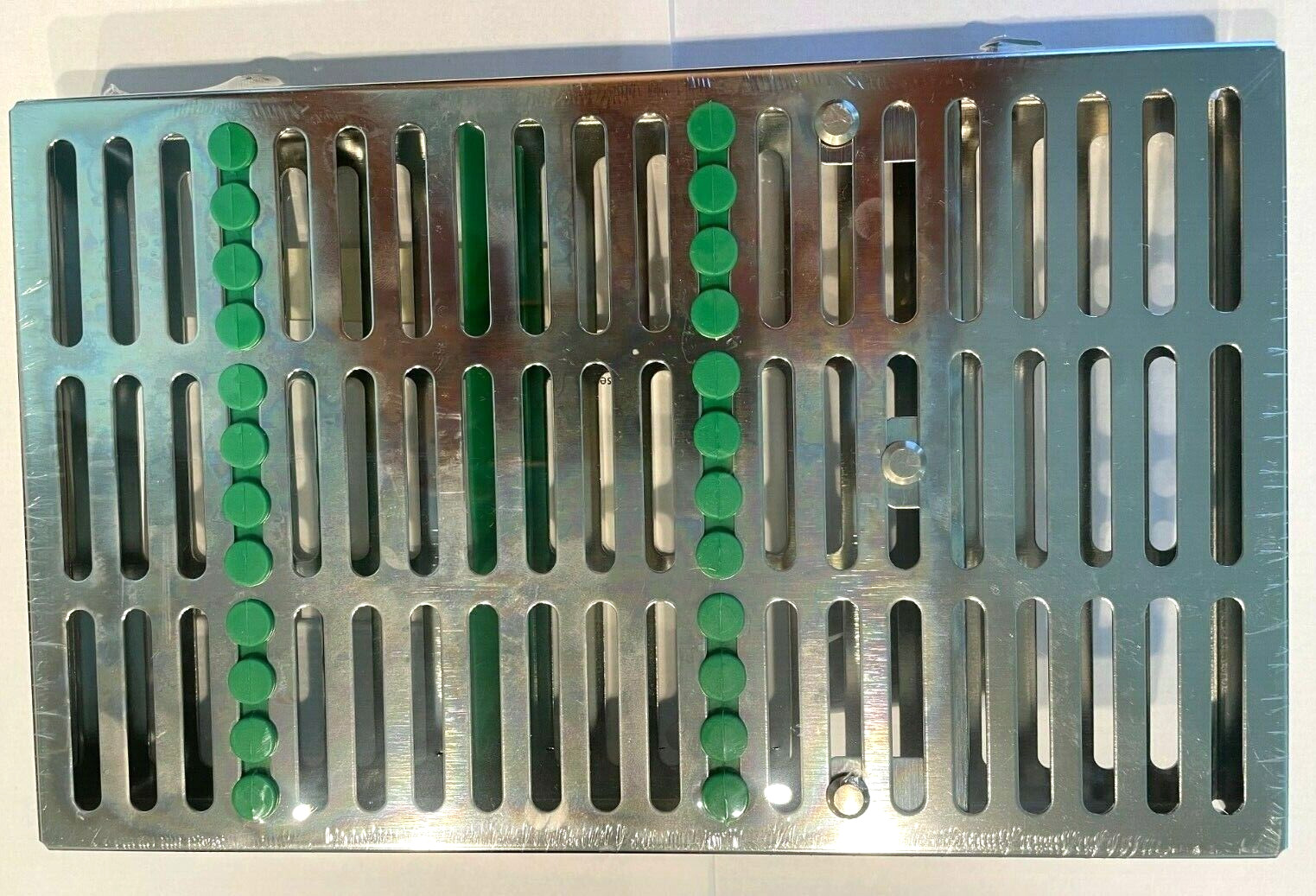 HU-FRIEDY DENTAL CASSETTE IMS 12 INSTRUMENTS GREEN IM8129 OPEN BOX