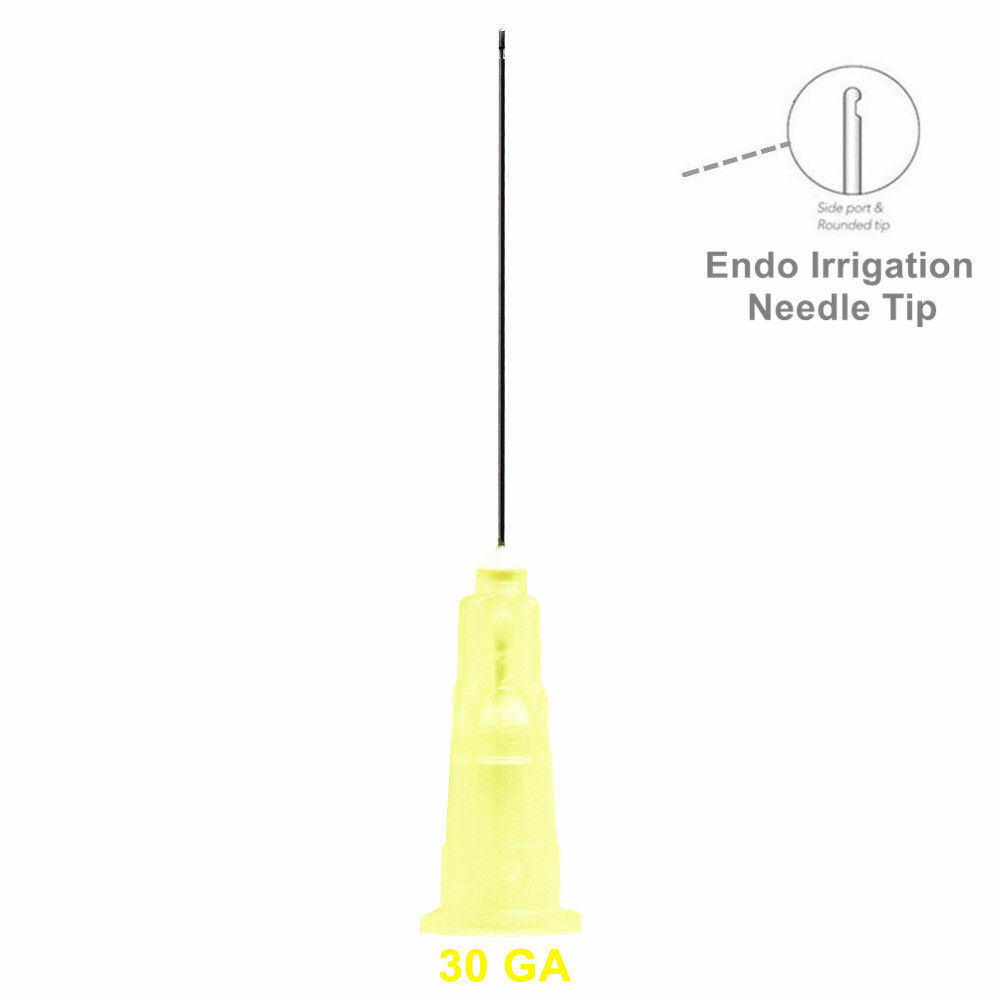 Dental Irrigation Needle Disposable Syringe Tips 25G/27G/30G Side Hole Notched