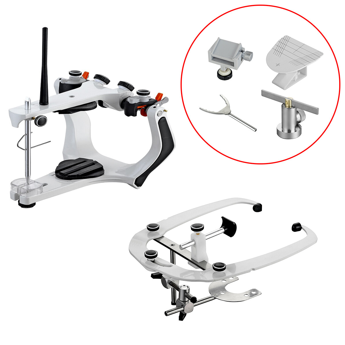 A7 PlUS Type Dental Lab Semi-Adjustable Articulator with Standard Face Bow