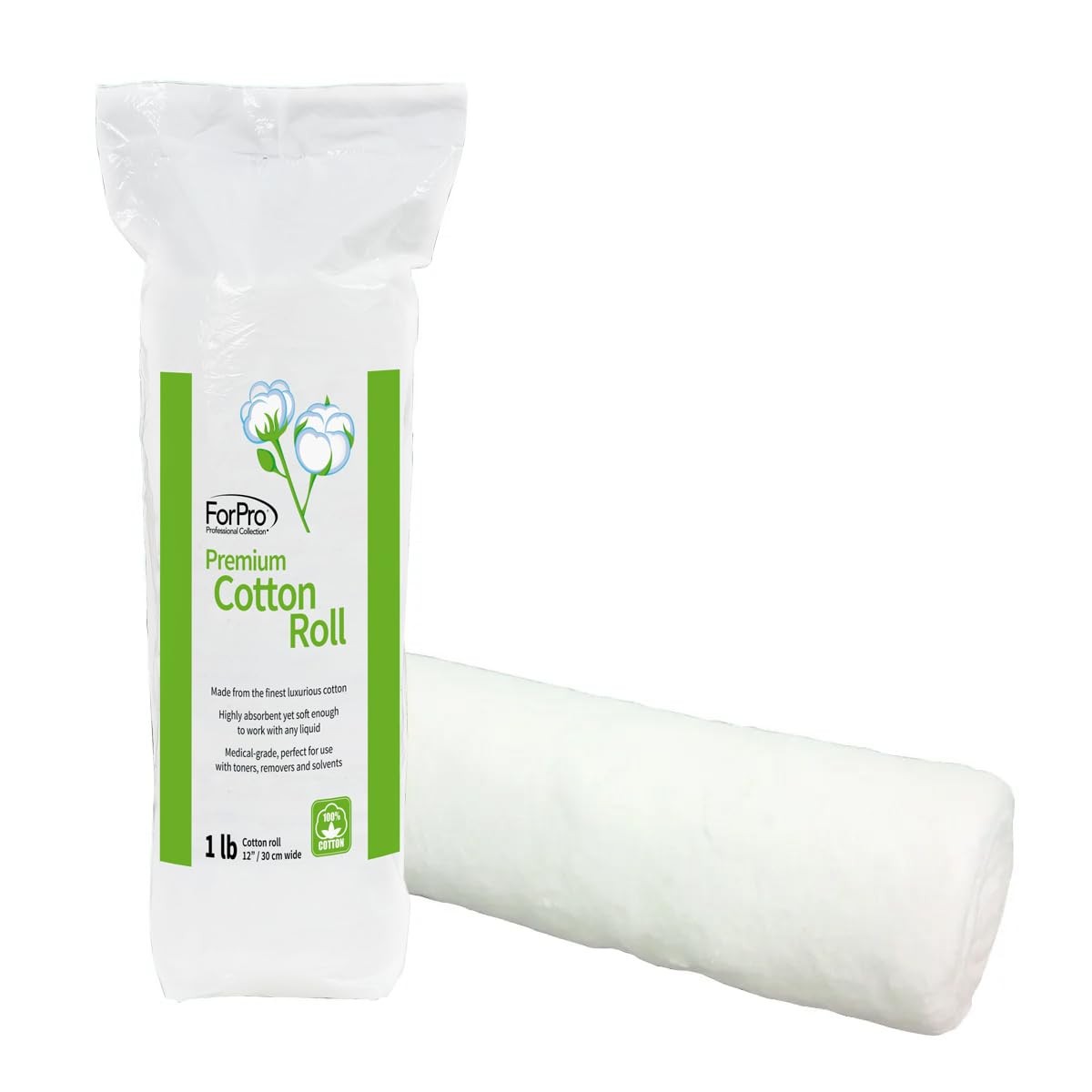 Forpro Professional Collection Premium Cotton Roll For Cosmetic Application And