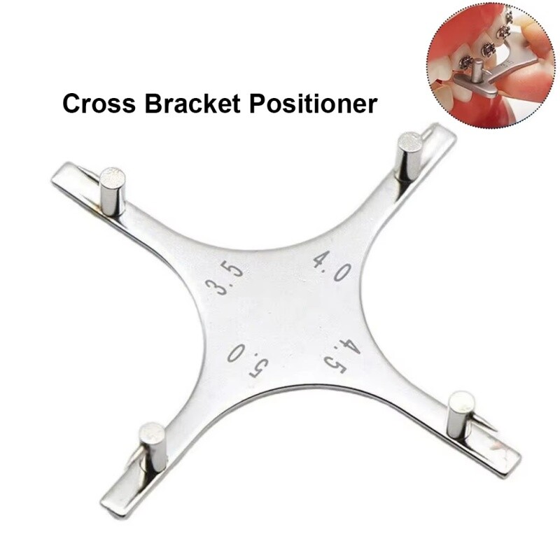 Dental Orthodontic Bracket Positioner Bracket Placement Gauge Locator Instrument