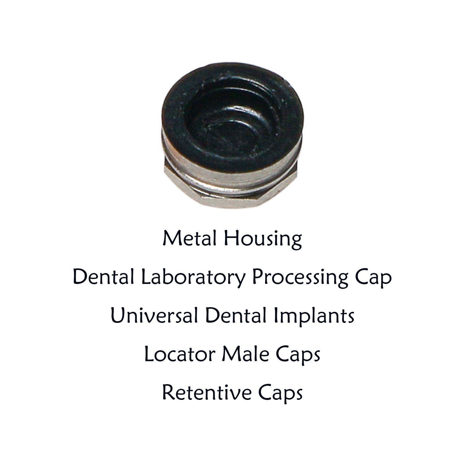 5Set Dental Universal Retention Inserts For Zest Locator Overdenture Male Caps