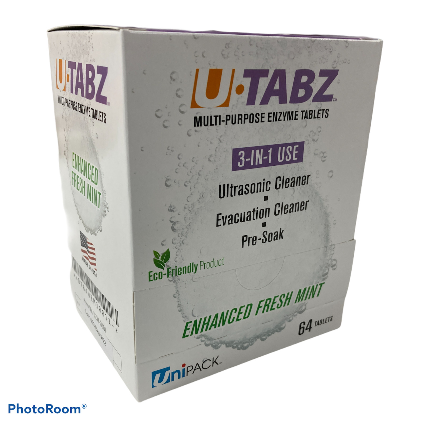 Dental Ultrasonic Bio Enzymatic Evacuation Cleaner Tartar Remover Tablet 64pcs