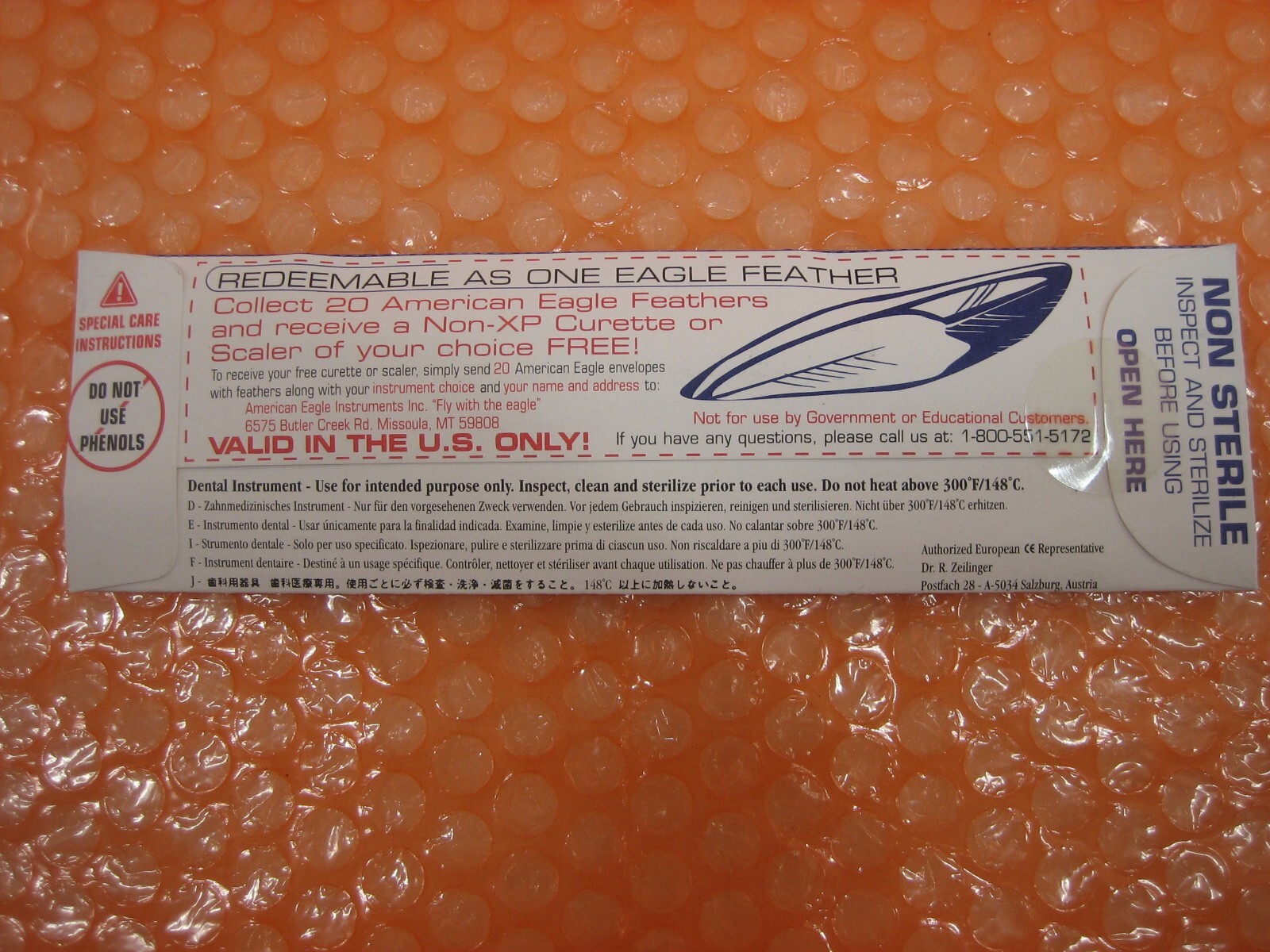 American Eagle Gracey Deep Pocket 1-2 EagleLite 3/8″ Resin Handle AEGDP1-2XPX