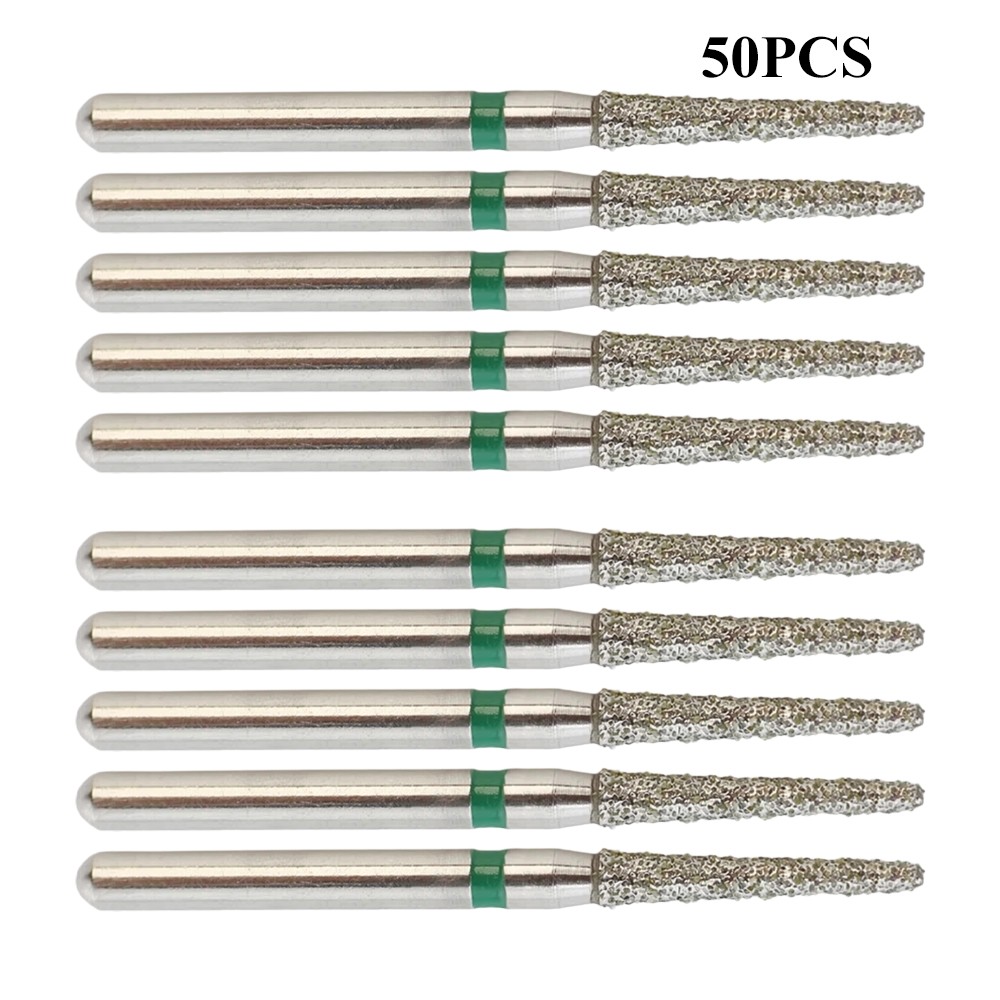 Diamond Burs Round End Taper Coarse Grit FG 856/014C High Speed Green 50/100PCS