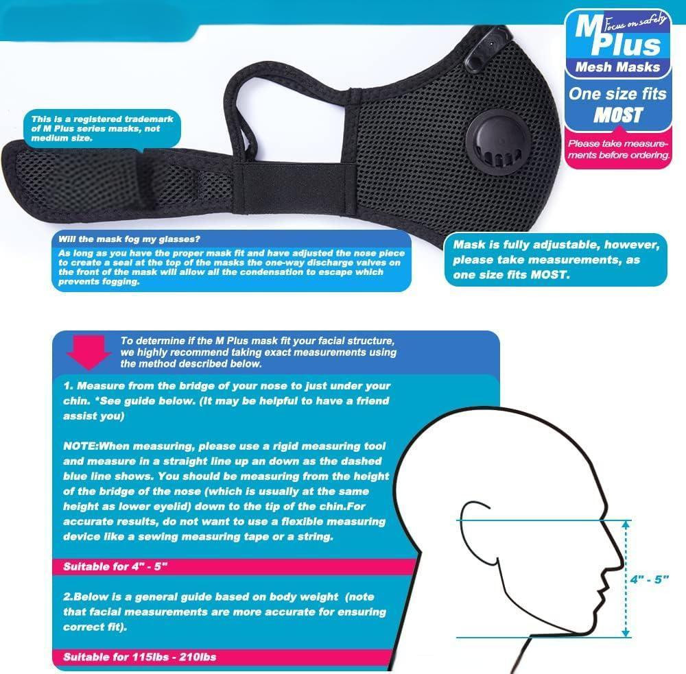 Reusable Half Facepiece Face Shield Respirator Anti Pollution Dust Mask Filters