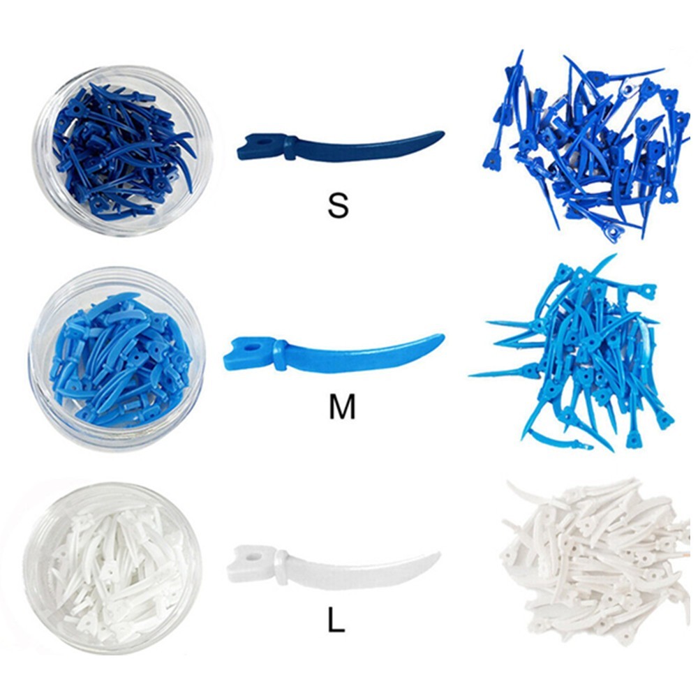 120Pcs Dental Plastic Tulwar Wedge Sectional Matrix System Refill Wedge Diastema