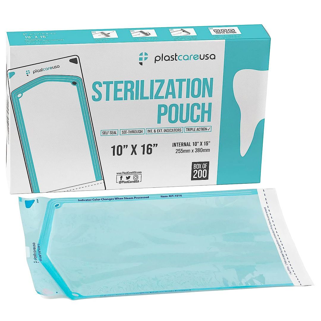 plastcareusa Self Seal Sterilization Pouch, 10″ x 16″, 200/Box