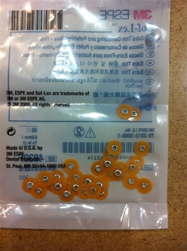 85pc 2382F Extra Thin Sof-Lex Contouring and Polishing Disc 12.7mm 1/2″ 3M ESPE
