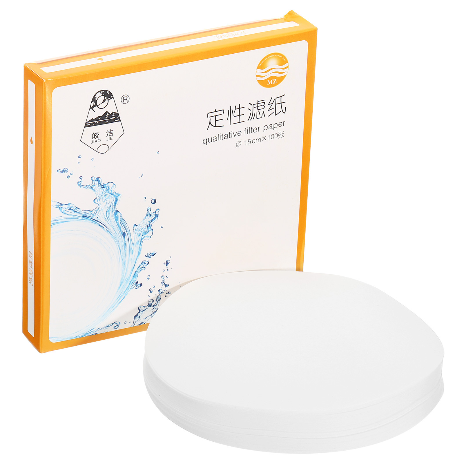 100Pcs 15cm Qualitative Filter Paper Circles, Fast Speed Round Lab Paper