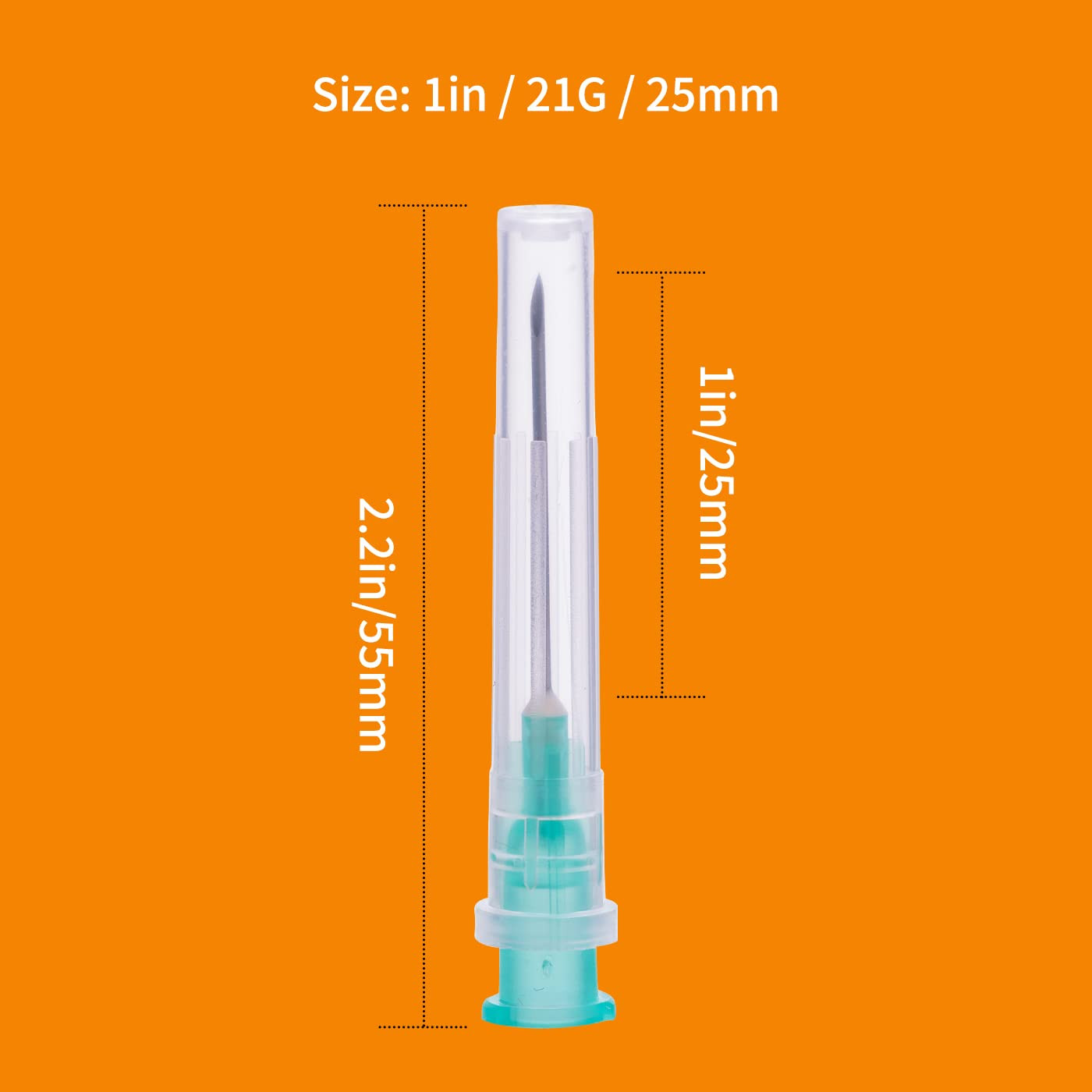 21G Luer Lock 1 in Laboratory Tools Pack of 100