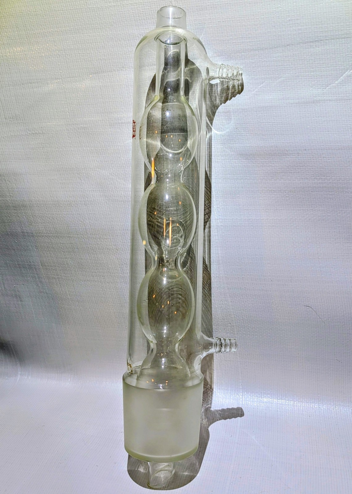 Kontes Glass Allihn Bulb Condenser 71/60 Joint Large Scale Distillation Reflux