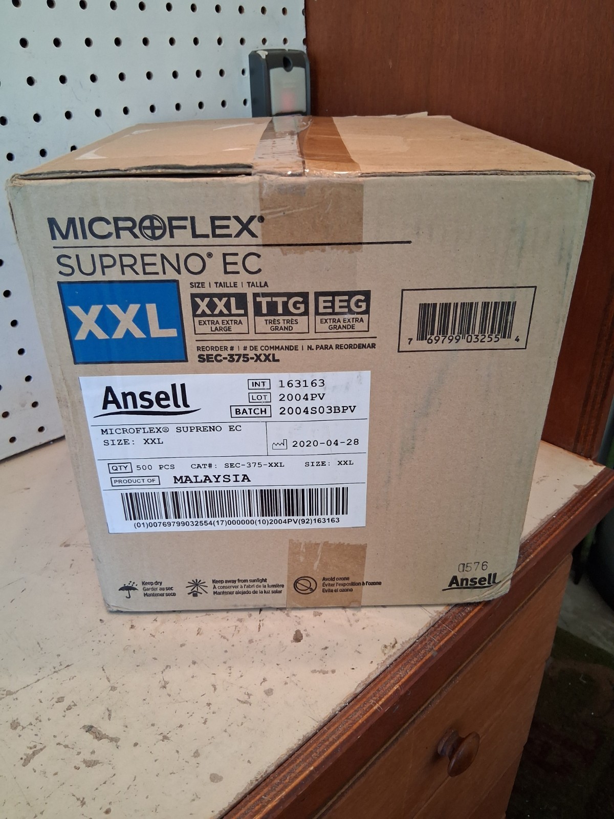 *500-Gloves* Microflex Supreno EC Extended Cuff PF Nitrile XX-Large SEC-375-XXL