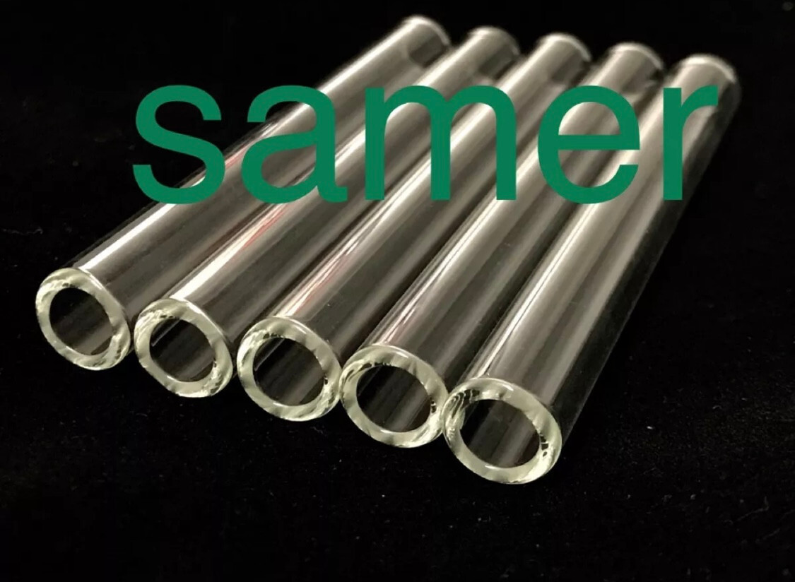 (25 Pack) 4 Inch Clear Pyrex Glass Blowing Tube 12mm OD 8mm ID 2mm Thick Wall
