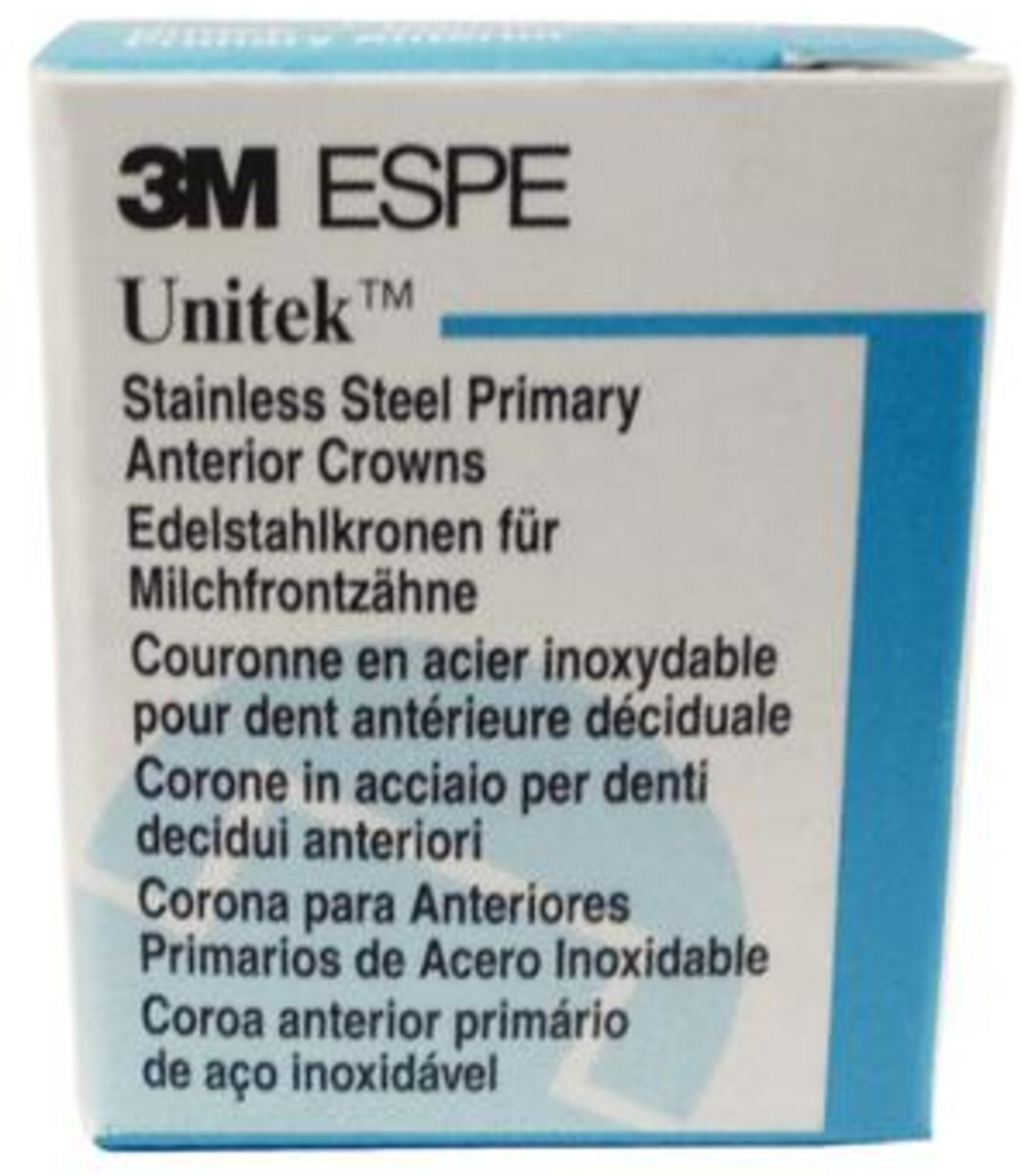 3M ESPE DUR7, Upper Right First Primary Molar, Size 7, 5 Crowns