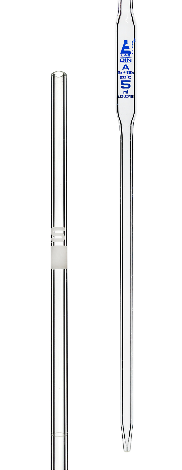 Volumetric Pipette, 5mL – Class A – Borosilicate Glass – Eisco Labs
