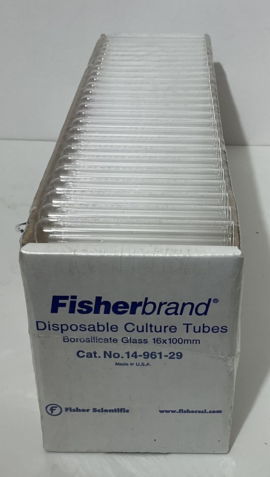 FisherBrand Disposable Culture Tubes 60x100mm Cat 14-961-29. 250 Tubes/box