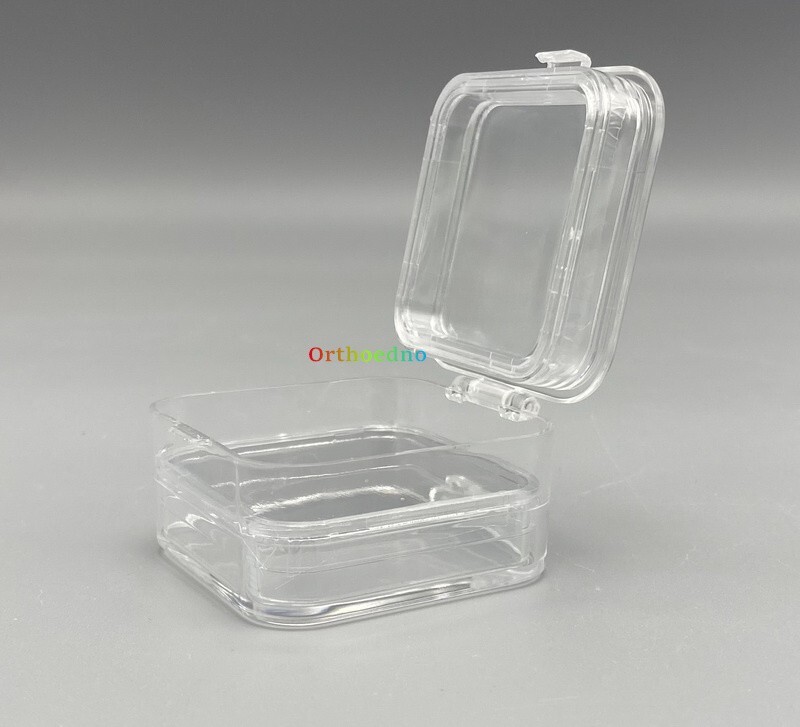 90Pcs Denture False Teeth Membrane Case Container Hinged Display Box Jewelry USA