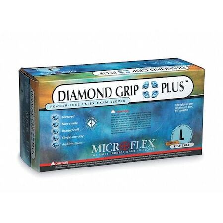 Ansell Dgp-350-M Dgp-350, Exam Gloves, 5.1 Mil Palm, Latex, Powder-Free, M (8),