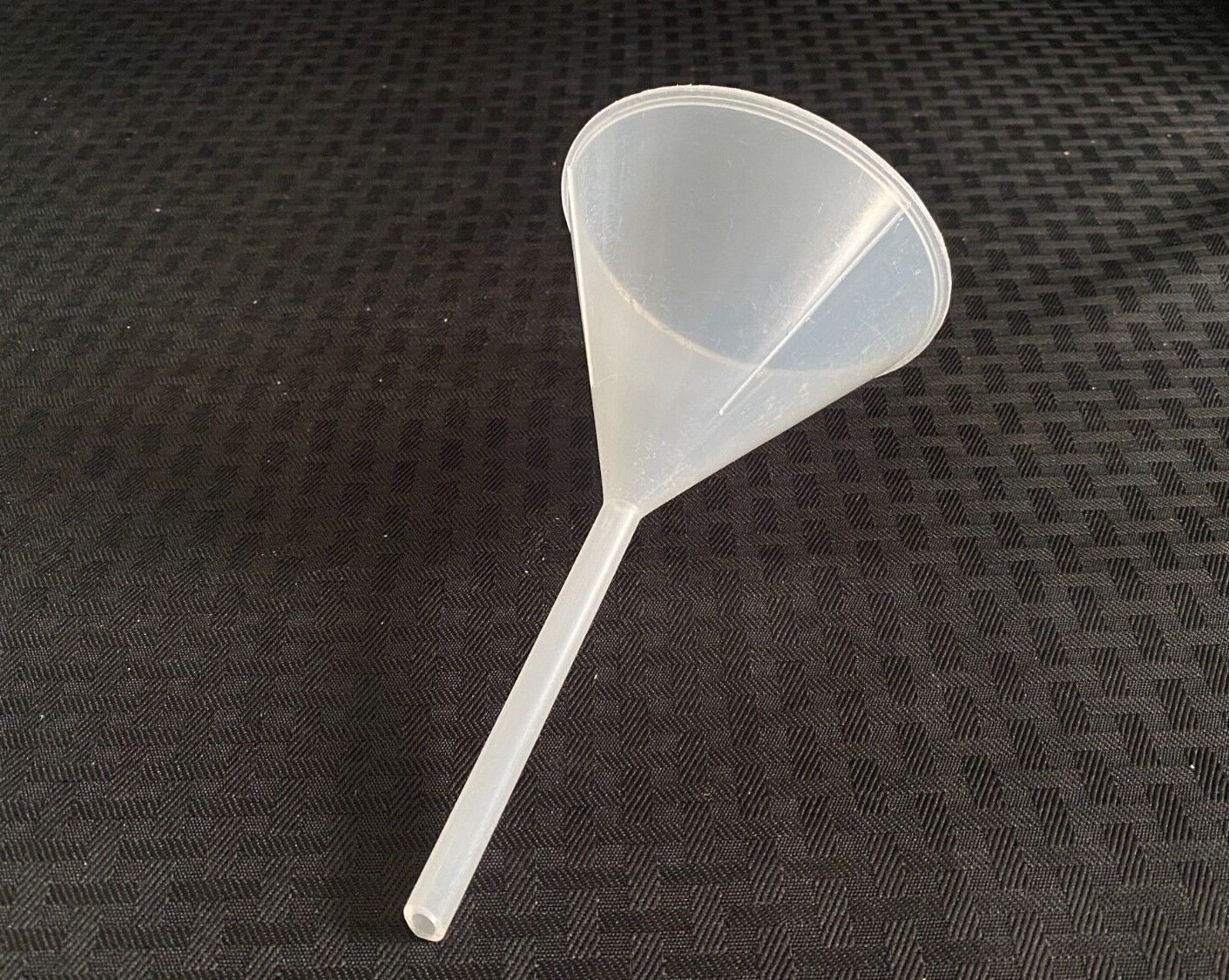 (6) Laboratory Polypropylene 100mm 60º Angle Clear Funnel with Standard Stem