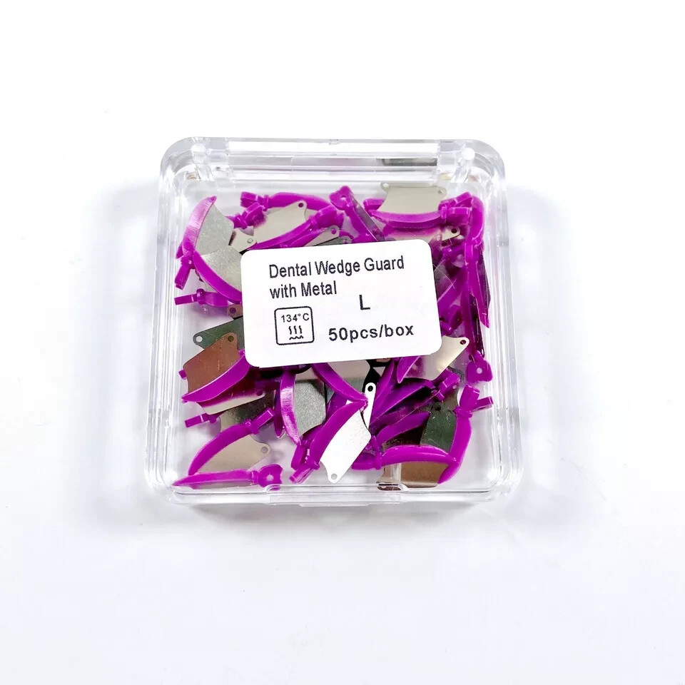 Dental Fender Interproximal Wedges Matrix Blade Guard with Metal L/M/S 50pcs/Box