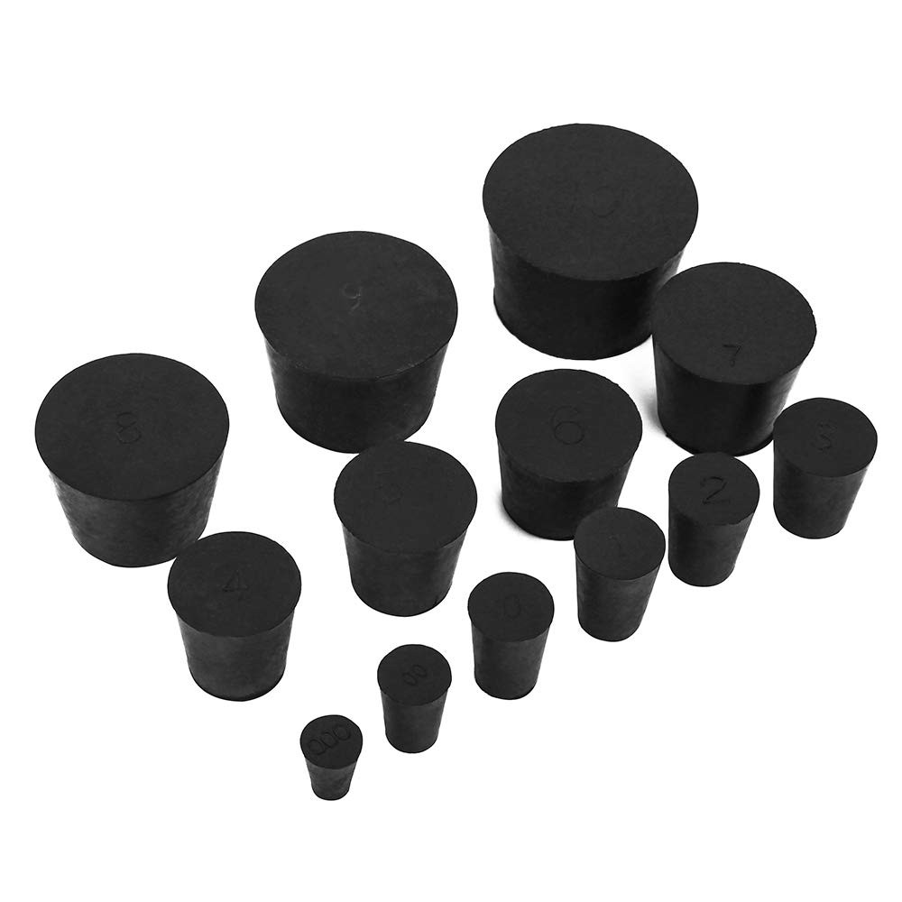 22pack 13 Assorted Sizes 000 10 Solid Rubber Stoppers